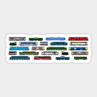 Diesel Locomotives Print Sticker